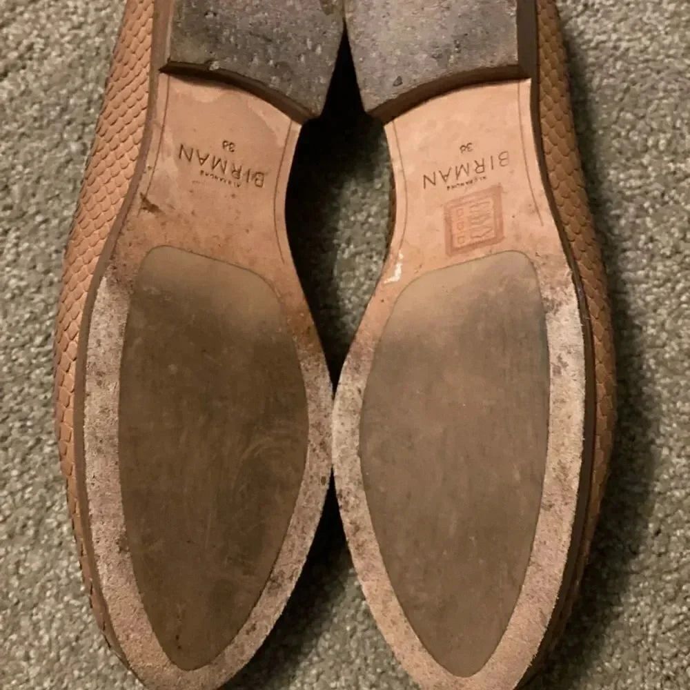 ALEXANDRE BIRMAN python leather tan loafers. - Picture 6 of 10
